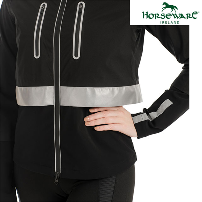 Horseware Ladies Reflective H2O Jacket - Black-4